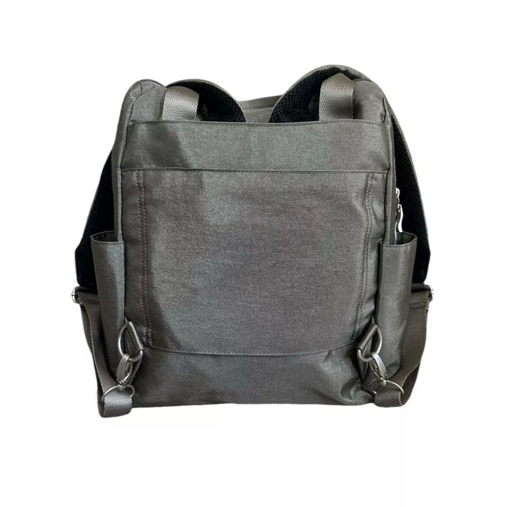Baggallini Gray Metallic Backpack - Picture 4 of 13